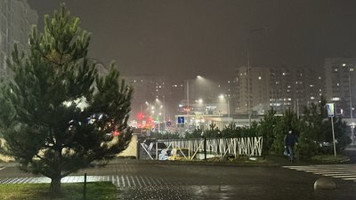 Туманний вечір у Хмельницькому