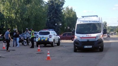 На Полтавщині внаслідок аварії травмувався мотоцикліст