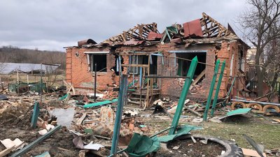 Село Битиця на Сумщині після бомбардувань російськими військовими. Фото Село Битиця на Сумщині після бомбардувань російськими військовими. Фото