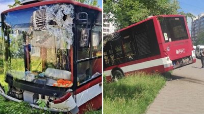 Комунальний автобус, ДТП, Франківськ