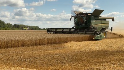 Збір ранніх зернові культури триває на Хмельниччині