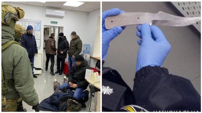 У Маріуполі чоловік з ножем захопив заручників у банку. Нападника затримали