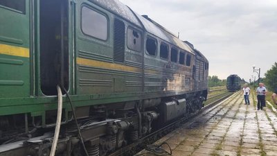 На Рівненщині загорівся тепловоз. У ДСНС розповіли подробиці На Рівненщині загорівся тепловоз. У ДСНС розповіли подробиці