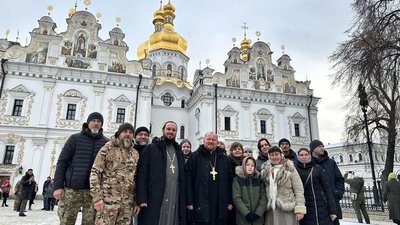 Понад сто прочан ПЦУ з Рівненщини долучилися до різдвяної служби в Києво-Печерській лаврі