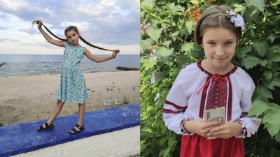 "Я хотіла зробити свій внесок у перемогу": 10-річна дівчинка з Одещини обрізала волосся, аби допомогти ЗСУ