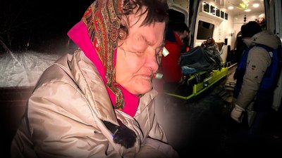 Евакуація маломобільної жінки з прикордоння Чернігівщини