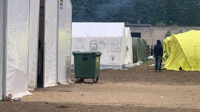 Табір мігрантів Руднинкай. Як там живуть біженці Табір мігрантів Руднинкай. Як там живуть біженці