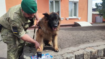 У Черкасах собаки-сапери погасили марку "Пес Патрон" У Черкасах собаки-сапери погасили марку "Пес Патрон"