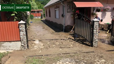 31 дворогосподарство підтопило в селі Сусково Свалявського району