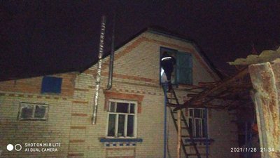 Фото з місця пожежі у Лохвицькому районі Фото з місця пожежі у Лохвицькому районі