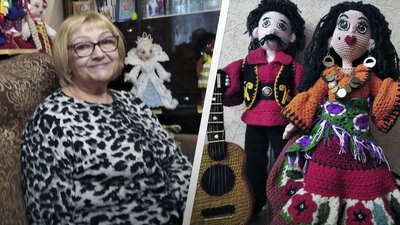 Житомирянка Лариса Шумінська гачком сплела колекцію ляльок