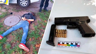У Черкасах чоловік стріляв у приватному подвір'ї. Його затримали