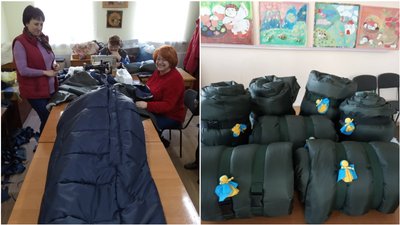 У Новоархангельському будинку дитячої та юнацької творчості шиють спальні мішки для бійців