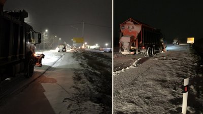 Сто десять снігоприбиральних машин прибирають дороги Черкащини Сто десять снігоприбиральних машин прибирають дороги Черкащини