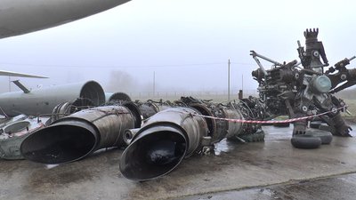 В полтавський музей привезли гвинтокрил Мі-6А В полтавський музей привезли гвинтокрил Мі-6А