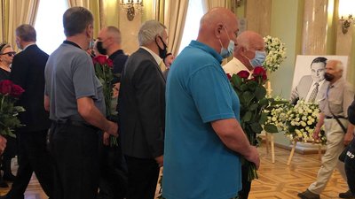 Прощання з Євгеном Марчуком, Київ, 7 серпня 2021 року