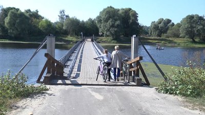 Наплавний міст через річку Віть Наплавний міст через річку Віть