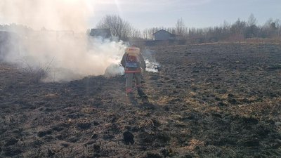 пожежа у селі Бахів, відповідальність за підпал трави