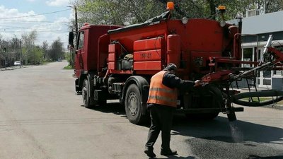Ямковий ремонт дороги