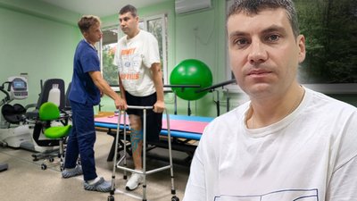 Ветеран після поранення знову вчиться ходити