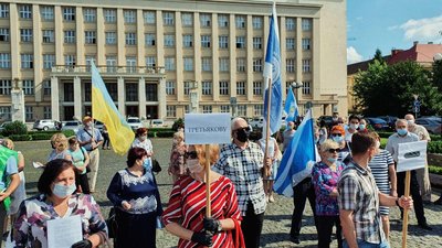 Акція протесту представників профспілки відбулась в Ужгороді