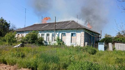 Одноробівка під ударом РФ 6 червня: горить будинок