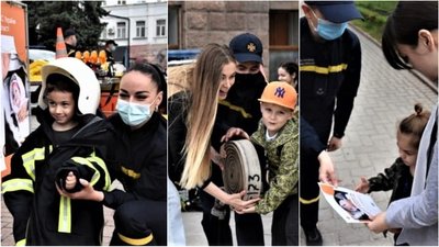 У Кропивницькому рятувальники влаштували акцію на підтримку хворої доньки колеги