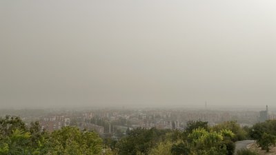 У Полтаві смог через пилову бурю
