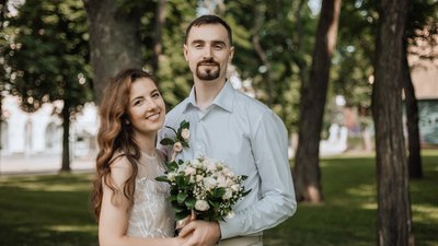 Катерина Каснер з чоловіком Катерина Каснер з чоловіком