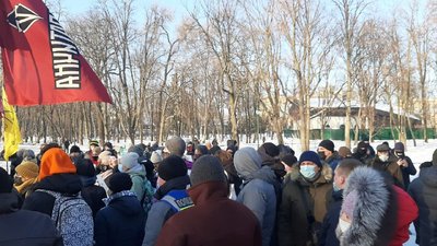 У саду Шевченка у Харкові протестують після заяви про побиття охоронцями