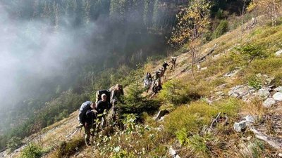 Похід ветеранів АТО у Карпати у жовтні 2021 року