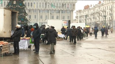 У Сумах в центрі міста організували агропромисловий ярмарок