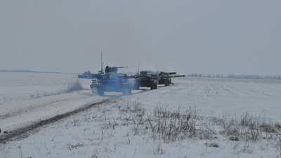 На Херсонщині танкові підрозділи ЗСУ провели навчання