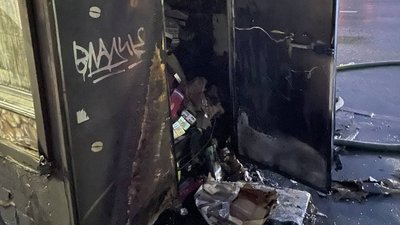 У Харкові вночі горіли чотири пересувні тютюнові кіоски — підозрюють підпал