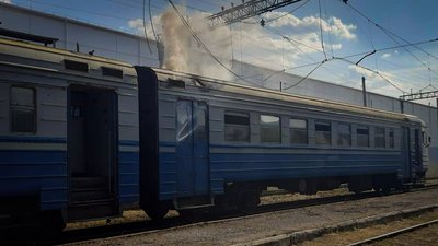 На Закарпатті загорівся вагон електропоїзда На Закарпатті загорівся вагон електропоїзда