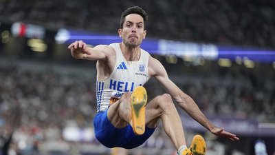 Олімпійський чемпіон Парижа-2024 у стрибках у довжину Мільтіадіс Тентоглу