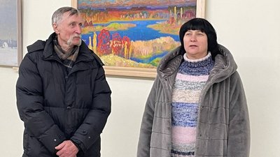 Перша за період повномасштабної війни виставка відкрилася в Будинку художника в Житомирі