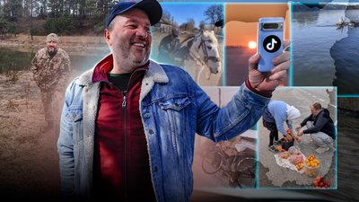 Ветеран з Чернігівщини подорожує областю та знімає відео для TikTok