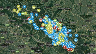 Інтерактивна карта колиб та туристичних притулків у Карпатах Інтерактивна карта колиб та туристичних притулків у Карпатах