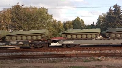 Кримські партизани виявили перевезення великої колони техніки російських військових