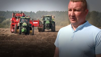 "35 тонн з гектара". Як аграрій Микола Ковела з Рівненщини збирає картоплю