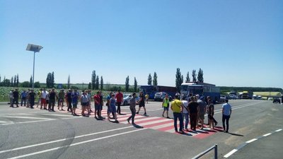 До протесту гірників Смолінської та Новокостянтинівської шахти приєднались працівники Інгульської