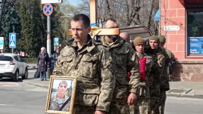 У Тернополі попрощалися із військовослужбовцем Андрієм Теребієм