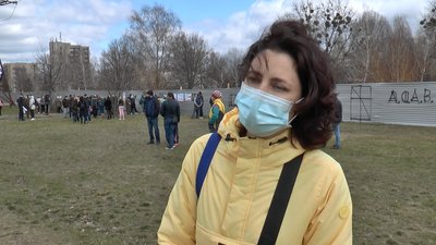 Полтавка Ганна Трубчиніна на акцію протесту прийшла із дитиною Полтавка Ганна Трубчиніна на акцію протесту прийшла із дитиною