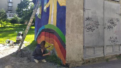 Львівські підстанції обленерго розмальовують муралами Львівські підстанції обленерго розмальовують муралами