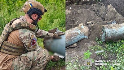 На Полтавщині вибухотехніки знешкодили бойову частину російської ракети