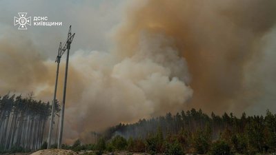 Пожежа в Чорнобильській зоні