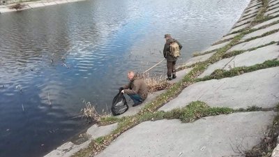 Ветеранська толока у Кропивницькому – понад 10 мішків сміття зібрали на Козачому острові