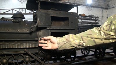 Черкасець змайстрував мангал-паровоз Черкасець змайстрував мангал-паровоз