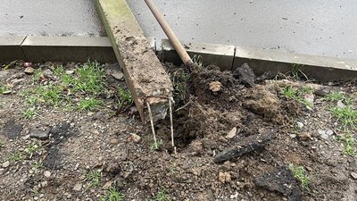 В Ужгороді на дорогу впали кілька електричних стовпів